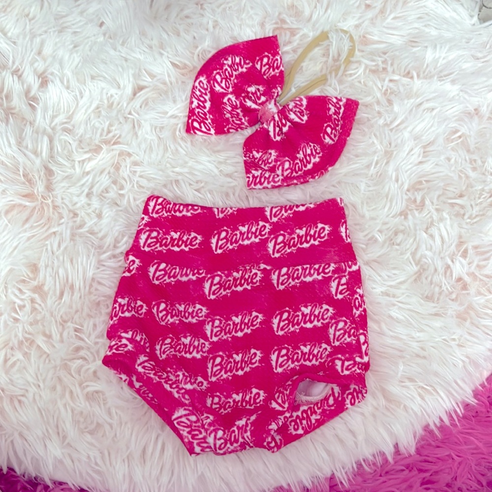 Barbie Bummie and matching nylon bow